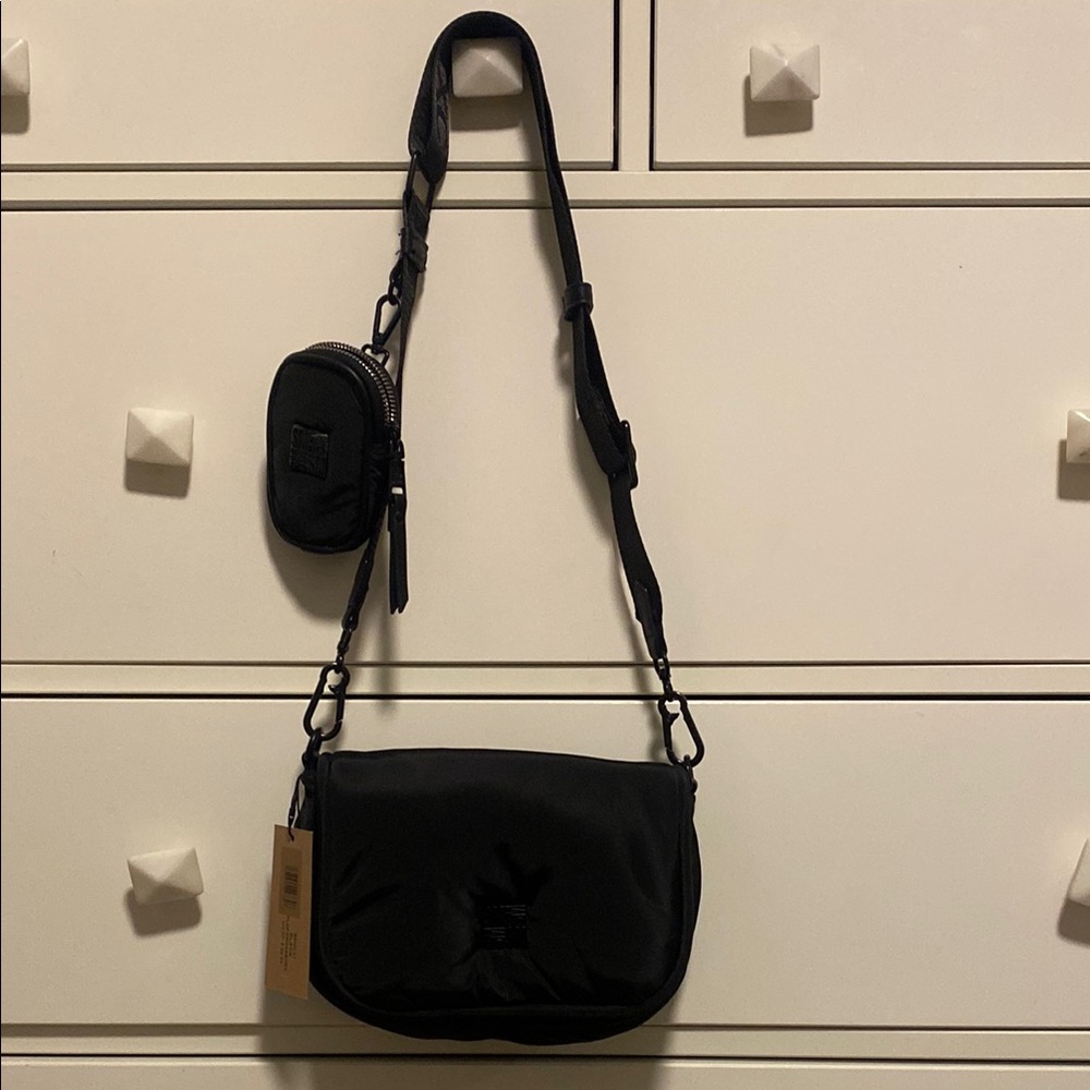 Steve Madden Black Crossbody Bag with Pouch